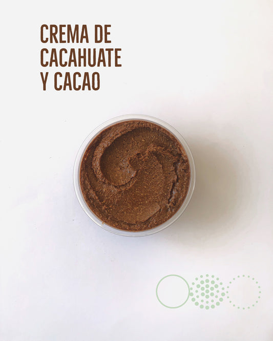 Crema de cacahuate y cacao orgánico (300 g)